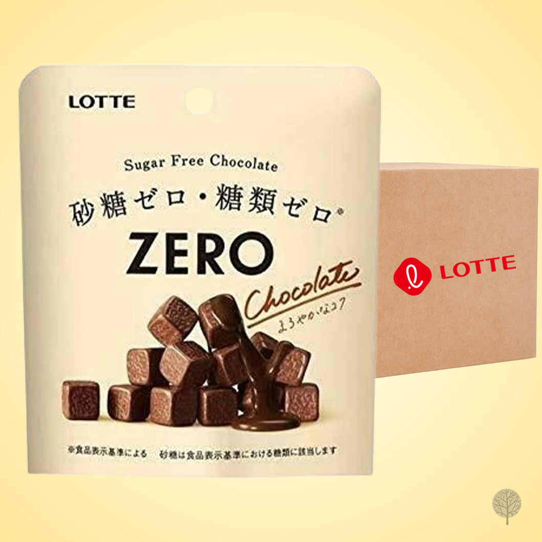 Lotte Zero Sugar Chocolate - 40g X 9 pkt Carton